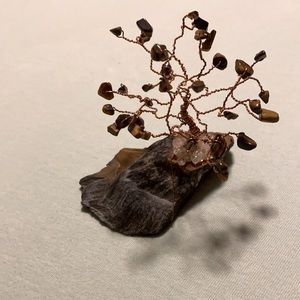 Tiger’s eye tree with Tiger’s eye base